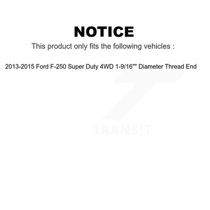 [Avant] Kit d'ensemble roulement de roue et moyeu pour 2013-2015 Ford F-250 Super Duty 4WD 1-9 16" Diameter Thread K7T-100450