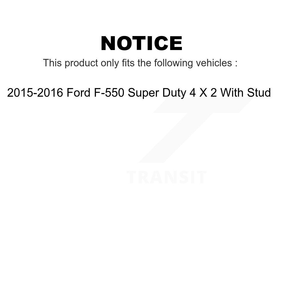 [Avant] Kit d'ensemble roulement de roue et moyeu pour 2015-2016 Ford F-550 Super Duty 4 X 2 avec Stud K7T-100451