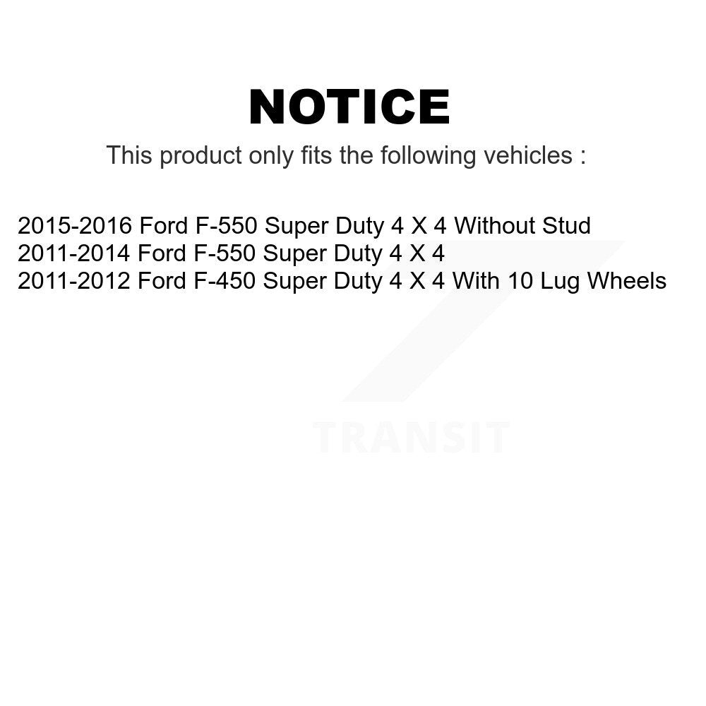 [Avant] Kit d'ensemble roulement de roue et moyeu pour Ford F-450 Super Duty F-550 4 X K7T-100454