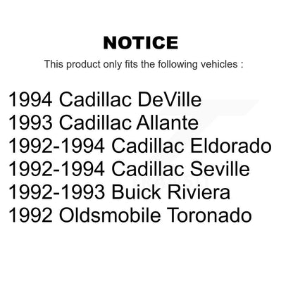 [Avant] Kit d'ensemble roulement de roue et moyeu pour Cadillac DeVille Eldorado Seville Buick Riviera Allante Oldsmobile Toronado K7T-100475