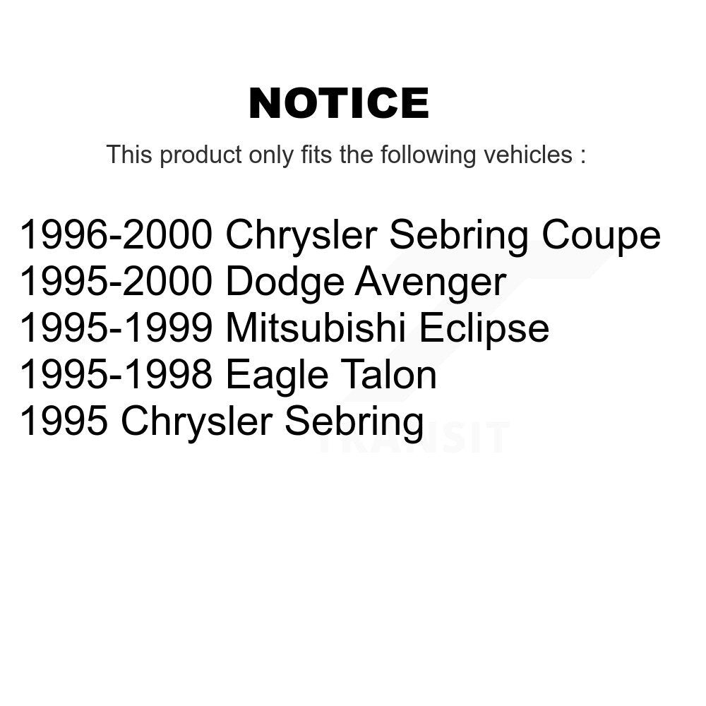 [Avant] Kit d'ensemble roulement de roue et moyeu pour Chrysler Sebring Mitsubishi Eclipse Dodge Avenger Eagle Talon K7T-100498