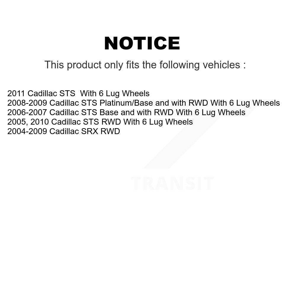 [Avant] Kit d'ensemble roulement de roue et moyeu pour Cadillac SRX STS K7T-100521