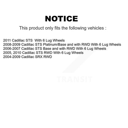 [Avant] Kit d'ensemble roulement de roue et moyeu pour Cadillac SRX STS K7T-100521