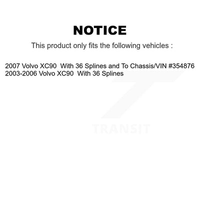 [Avant] Kit d'ensemble roulement de roue et moyeu pour Volvo XC90 K7T-100529