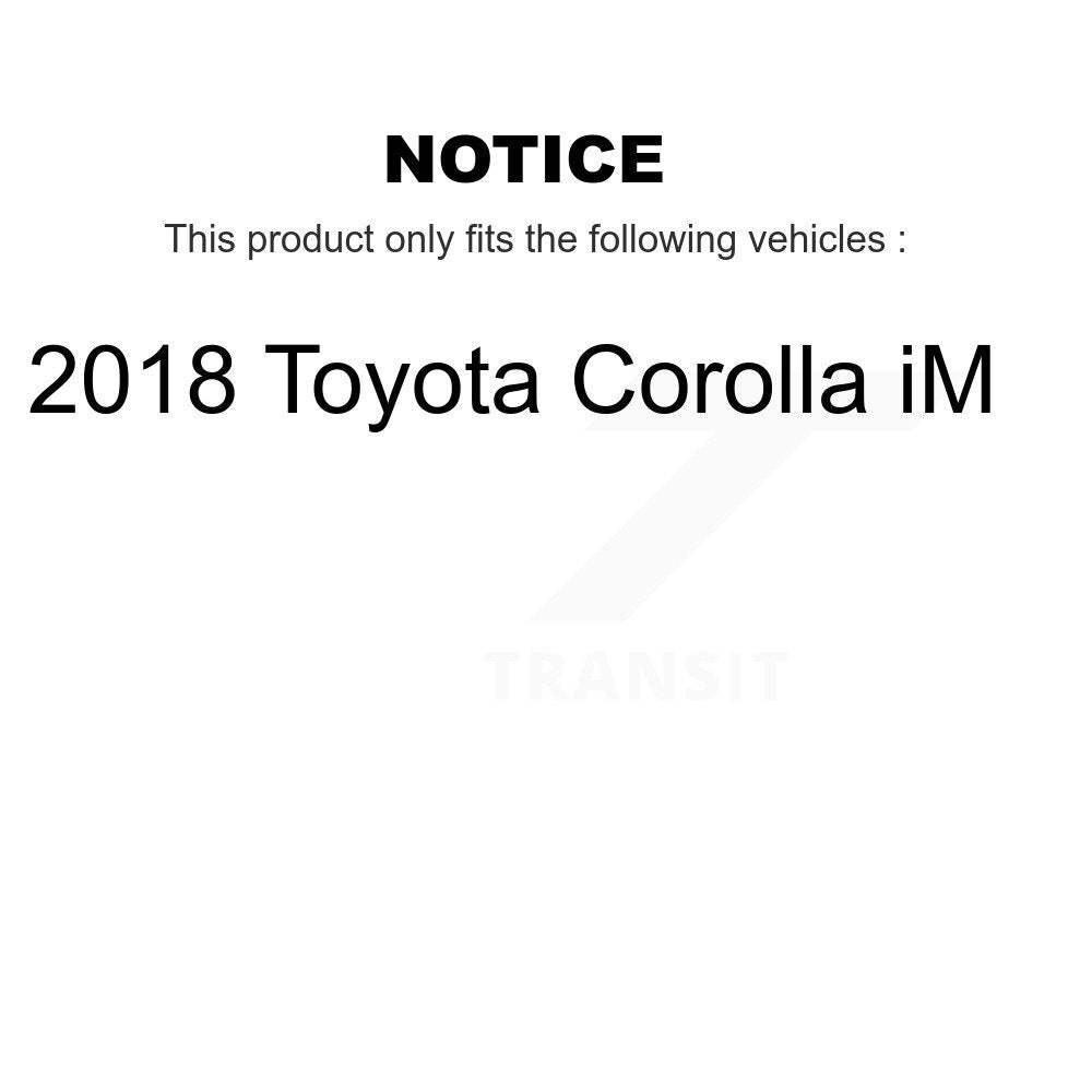 [Avant] Kit d'ensemble roulement de roue et moyeu pour 2018 Toyota Corolla iM K7T-100563