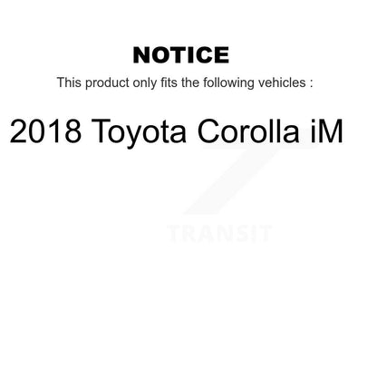 [Avant] Kit d'ensemble roulement de roue et moyeu pour 2018 Toyota Corolla iM K7T-100563