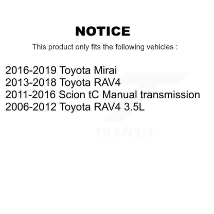[Avant] Kit d'ensemble roulement de roue et moyeu pour Toyota RAV4 Scion tC Mirai K7T-100564
