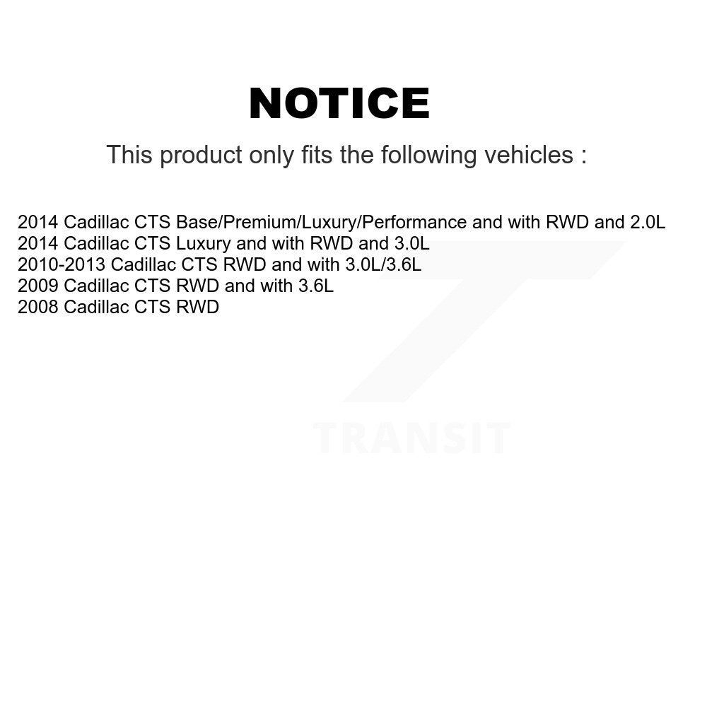 [Avant] Kit d'ensemble roulement de roue et moyeu pour Cadillac CTS K7T-100584