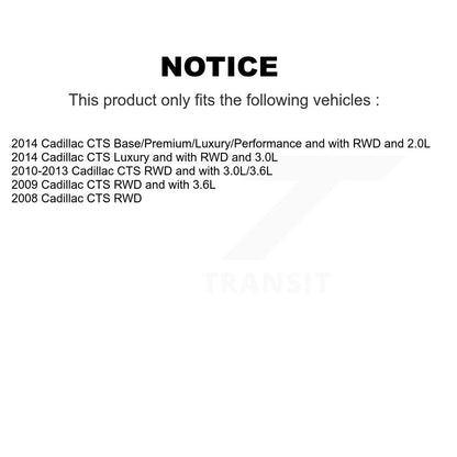 [Avant] Kit d'ensemble roulement de roue et moyeu pour Cadillac CTS K7T-100584