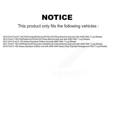 [Avant] Kit d'ensemble roulement de roue et moyeu pour Ford F-150 avec 7 Lug Wheels K7T-100603
