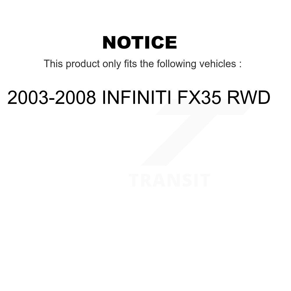 [Avant] Kit d'ensemble roulement de roue et moyeu pour 2003-2008 INFINITI FX35 RWD K7T-100605