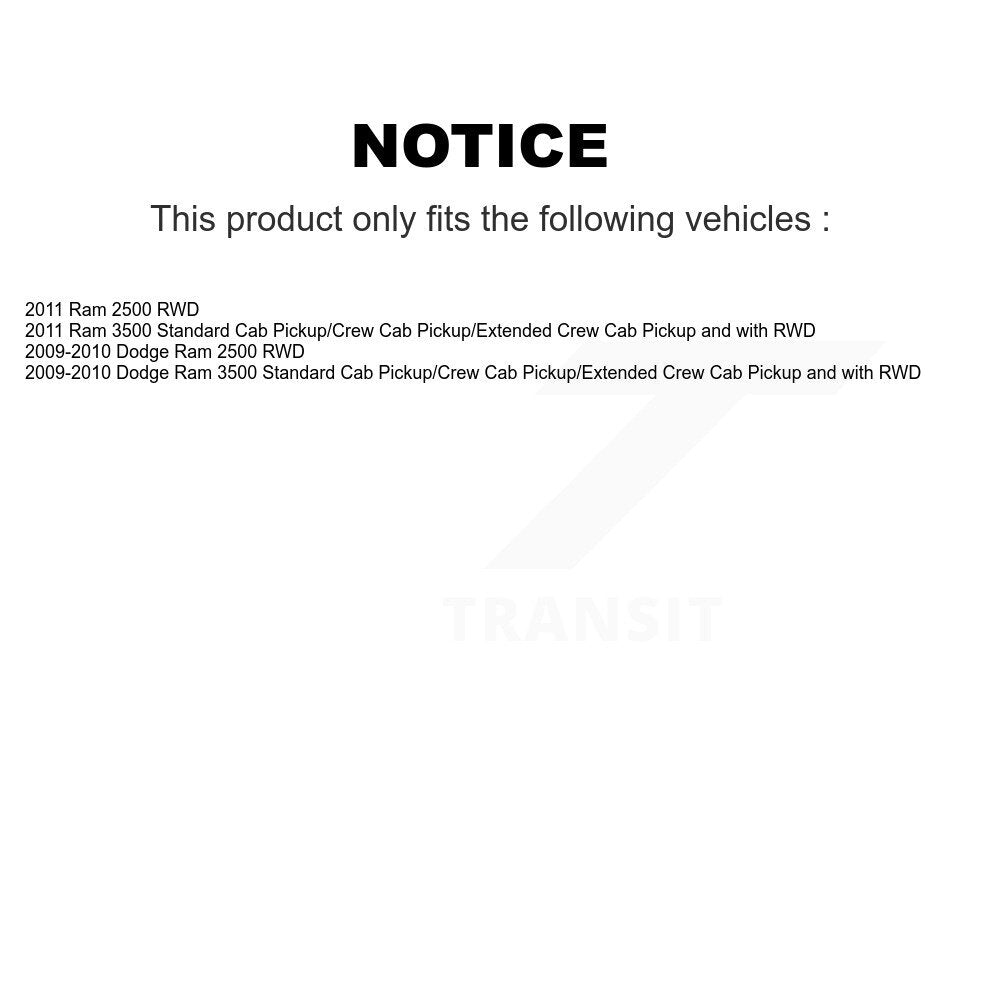 [Avant] Kit d'ensemble roulement de roue et moyeu pour 2011 Ram 2500 3500 K7T-100726
