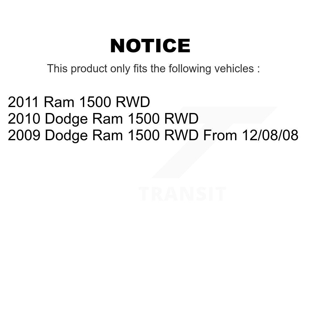 [Avant] Kit d'ensemble roulement de roue et moyeu pour Dodge Ram 1500 RWD K7T-100729