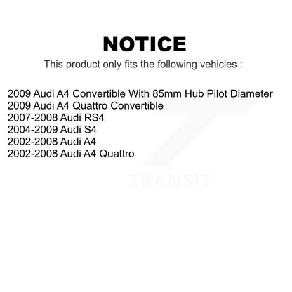[Avant] Kit d'ensemble roulement de roue et moyeu pour Audi A4 Quattro S4 RS4 K7T-100756