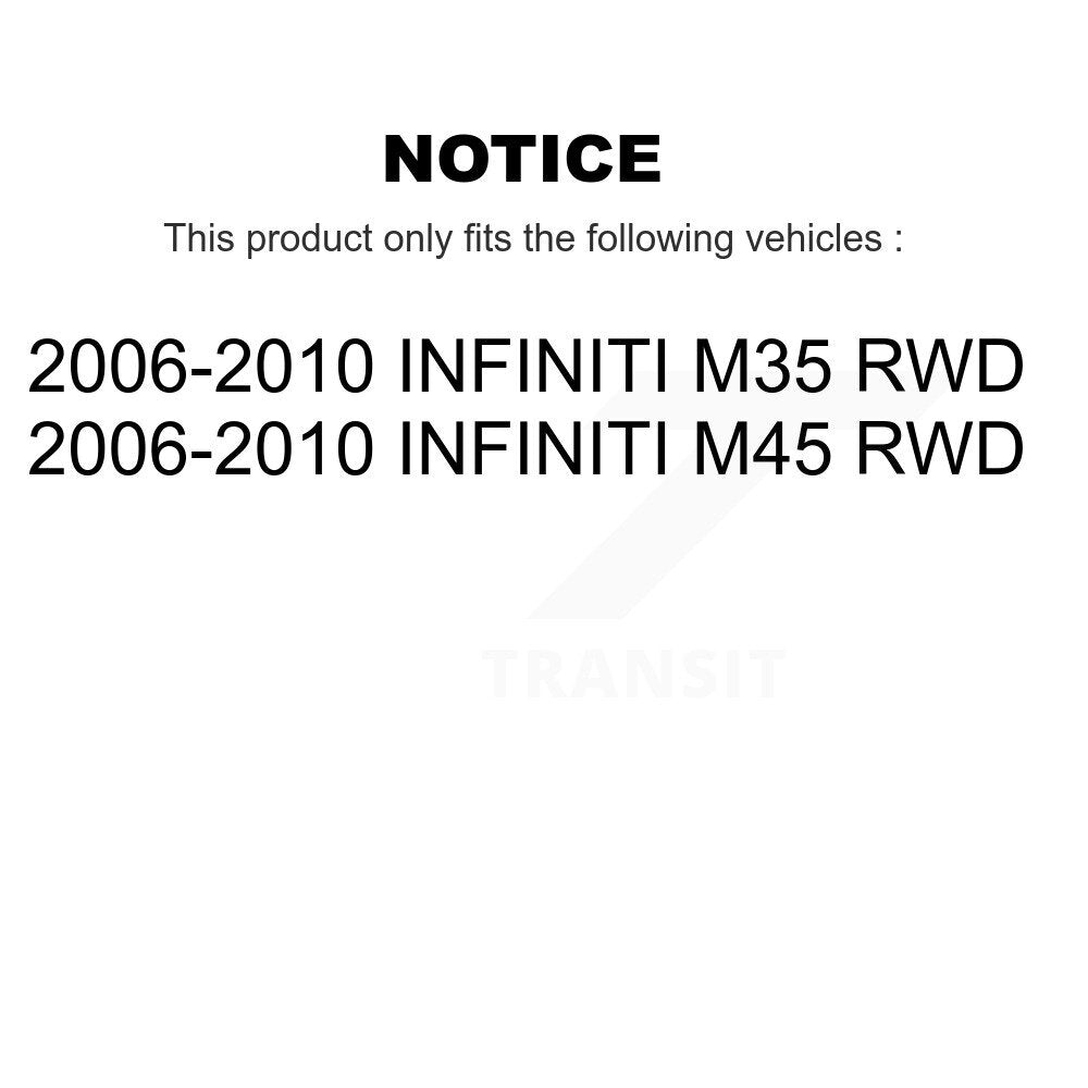 [Avant] Kit d'ensemble roulement de roue et moyeu pour 2006-2010 INFINITI M35 RWD K7T-100792