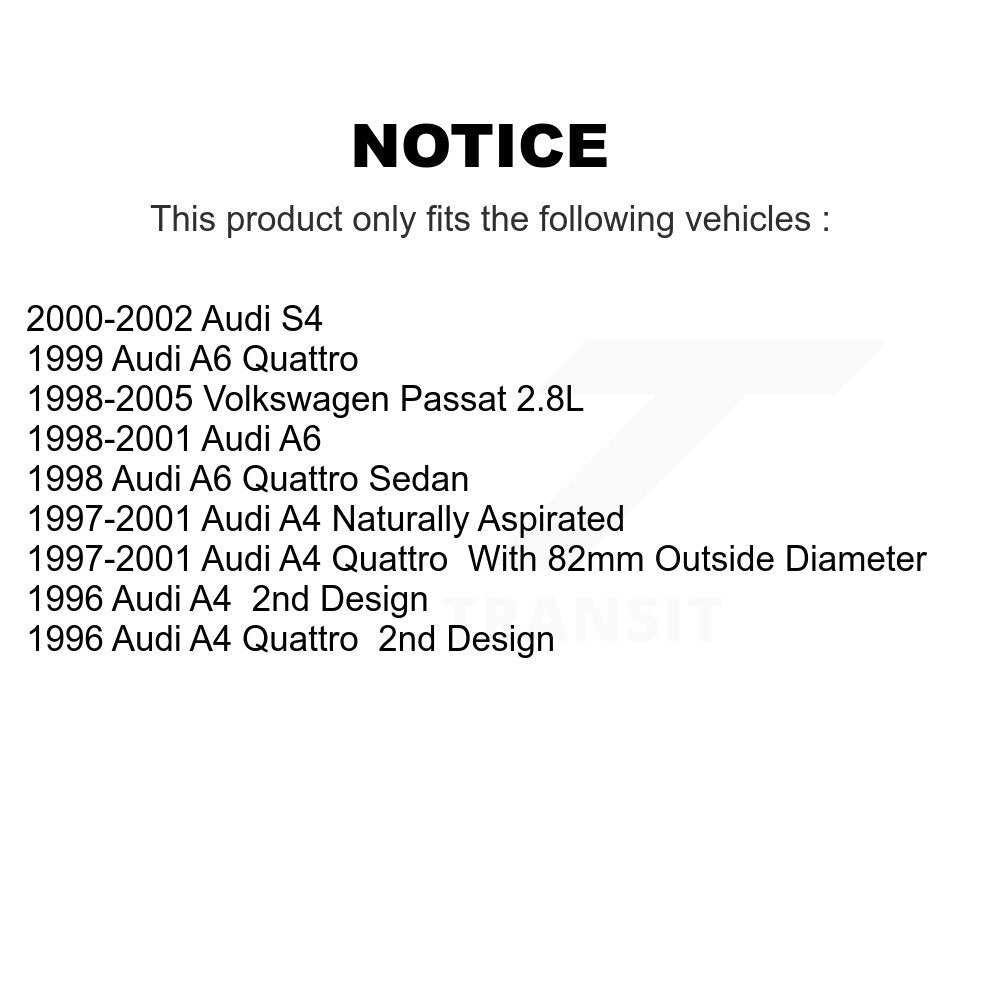 [Avant] Kit de Roulement de roue pour Volkswagen Passat Audi A4 Quattro S4 A6 K7T-100840