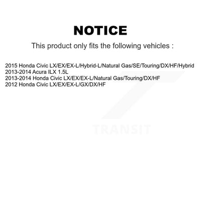 [Avant] Kit de Roulement de roue pour Honda Civic Acura ILX K7T-100878