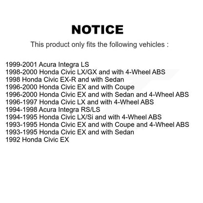 [Avant] Kit de Roulement de roue pour Honda Civic Acura Integra K7T-100926