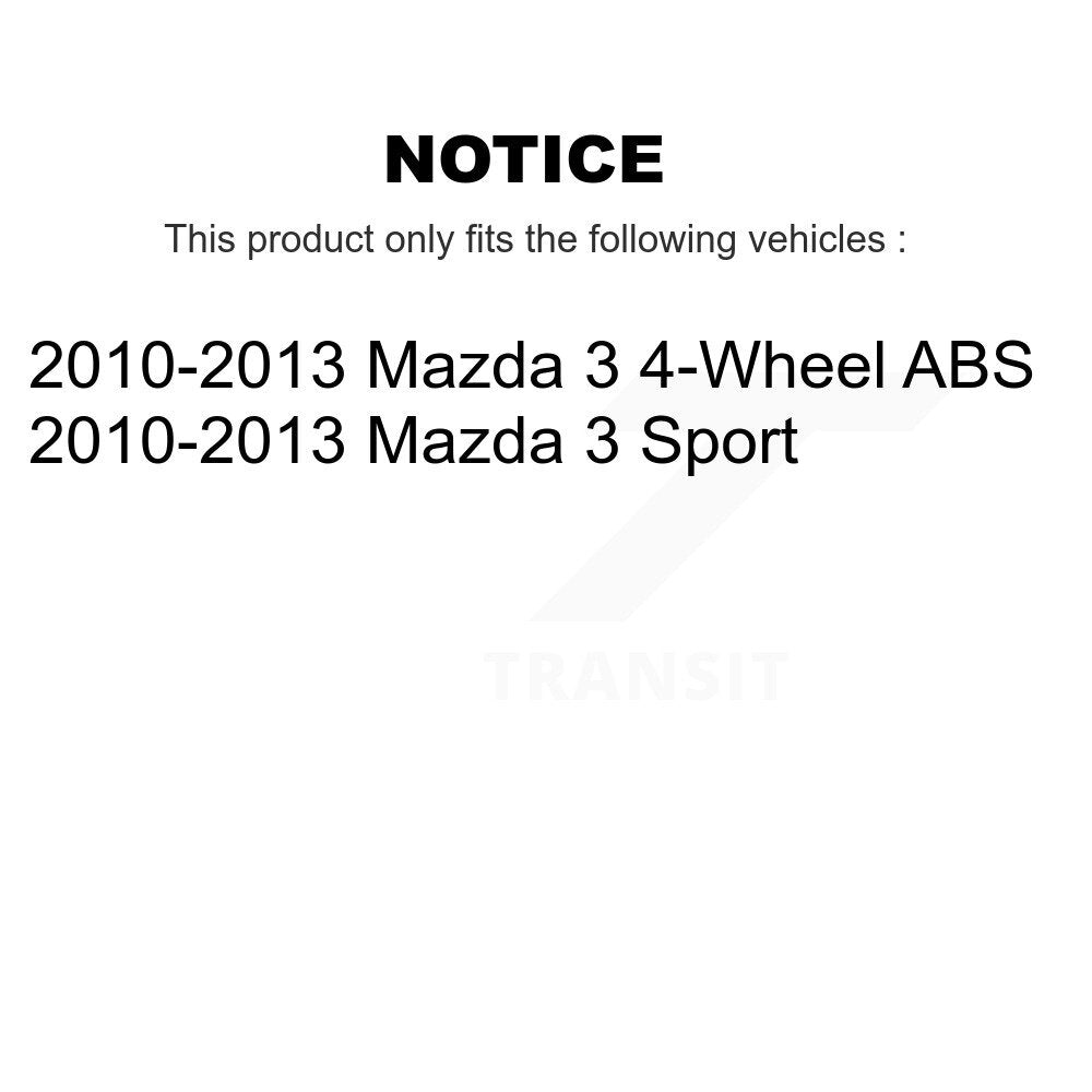 [Avant] Kit de Roulement de roue pour 2010-2013 Mazda 3 Sport K7T-100989