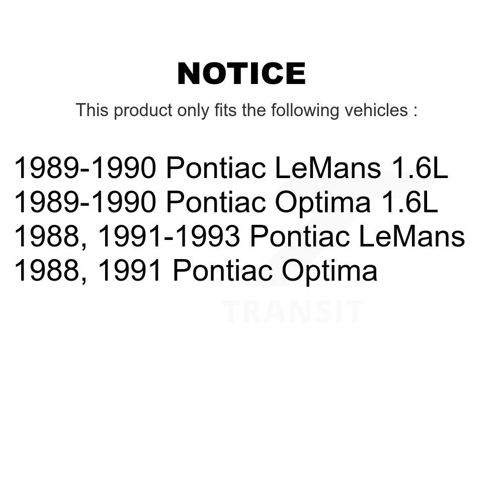 [Avant] Kit de Roulement de roue pour Pontiac LeMans K7T-101025