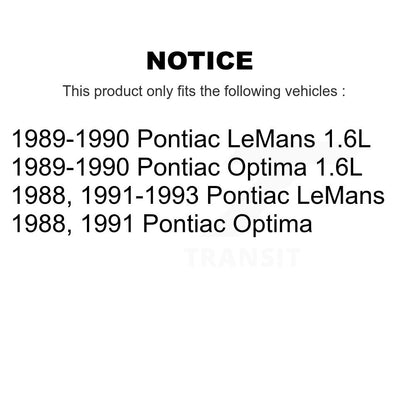 [Avant] Kit de Roulement de roue pour Pontiac LeMans K7T-101025