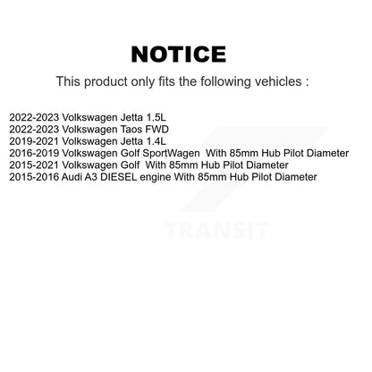[Avant] Kit d'ensemble roulement de roue et moyeu pour 2018-2019 Volkswagen Tiguan K7T-101059