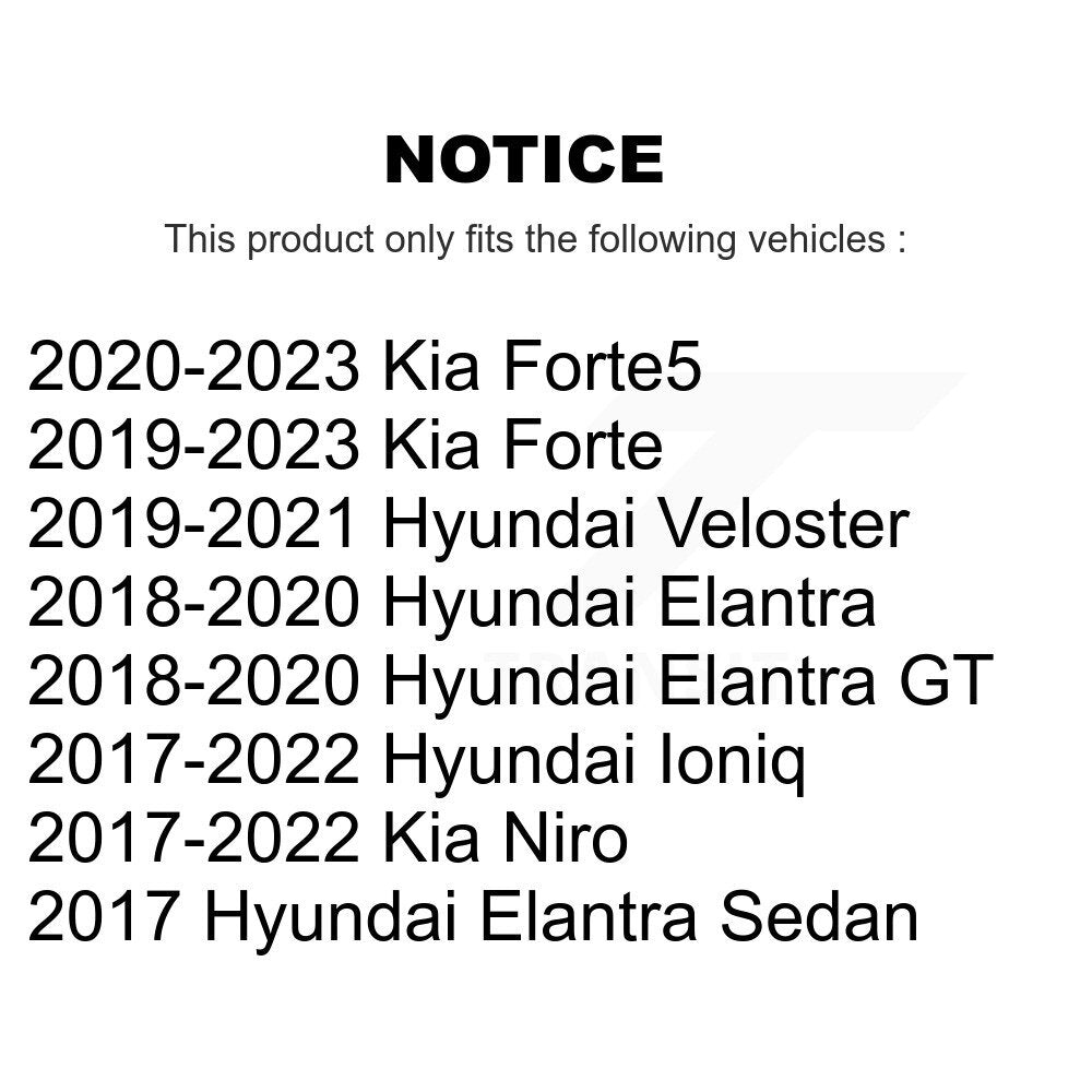 [Avant] Kit d'ensemble roulement de roue et moyeu pour Hyundai Elantra Kia Forte Niro Ioniq GT Veloster N K7T-101089