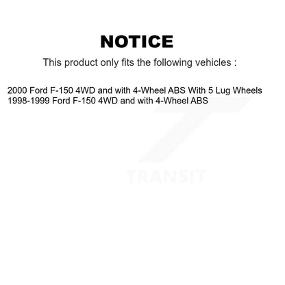 [Avant] Kit d'ensemble roulement de roue et moyeu pour Ford F-150 4WD avec 4-Wheel ABS K7T-101131