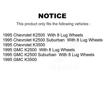 [Avant] Kit d'ensemble roulement de roue et moyeu pour 1995 Chevrolet K2500 GMC K3500 Suburban K7T-101168