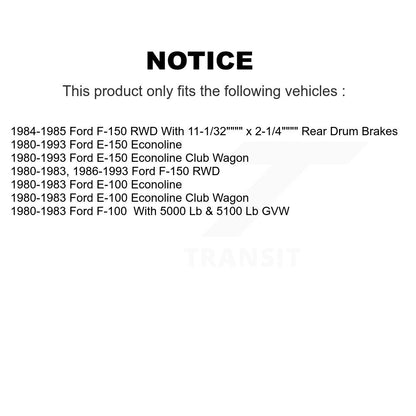 [Avant] Kit d'ensemble disque de frein à disque et moyeu pour Ford F-150 E-150 Econoline F-100 Club Wagon E-100 K8-100014