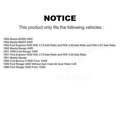 [Avant] Kit d'ensemble disque de frein à disque et moyeu pour Ford Ranger Explorer Mazda B4000 B3000 Bronco II Navajo K8-100017