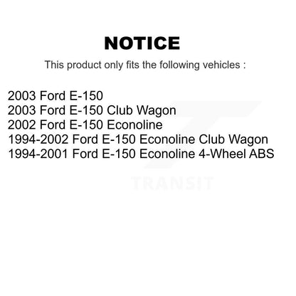 [Avant] Kit d'ensemble disque de frein à disque et moyeu pour Ford E-150 Econoline Club Wagon K8-100019