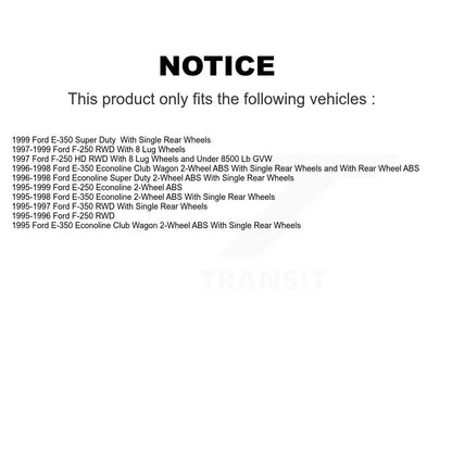 [Avant] Kit d'ensemble disque de frein à disque et moyeu pour Ford F-350 F-250 HD E-250 Econoline E-350 Club Wagon Super Duty K8-100020