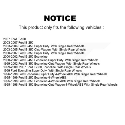 [Avant] Kit d'ensemble disque de frein à disque et moyeu pour Ford E-350 Super Duty E-250 Econoline F-250 HD Club Wagon E-150 E-450 K8-100021