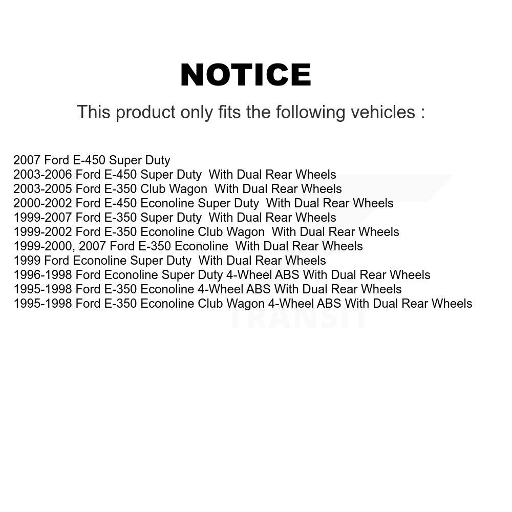 [Avant] Kit d'ensemble disque de frein à disque et moyeu pour Ford E-350 Super Duty Econoline Club Wagon E-450 K8-100022