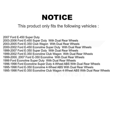 [Avant] Kit d'ensemble disque de frein à disque et moyeu pour Ford E-350 Super Duty Econoline Club Wagon E-450 K8-100022