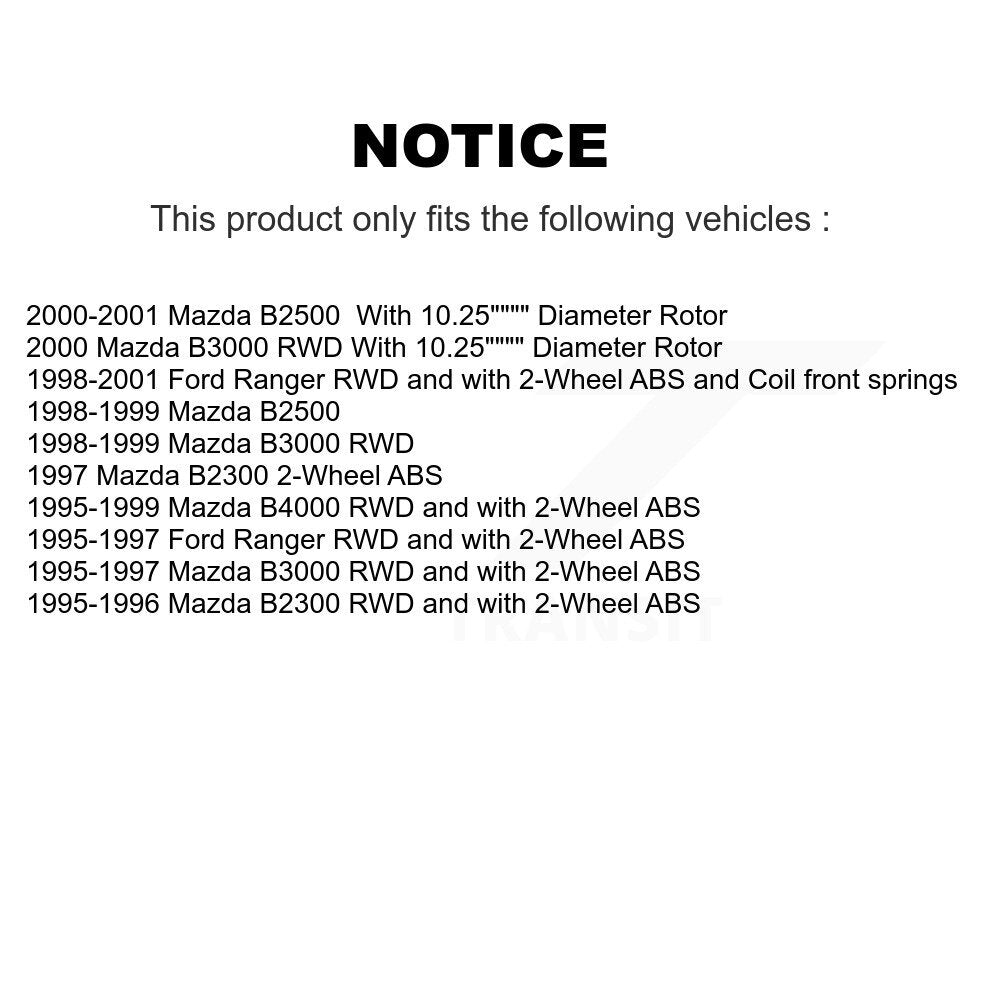 [Avant] Kit d'ensemble disque de frein à disque et moyeu pour Ford Ranger Mazda B2500 B2300 B3000 B4000 K8-100025