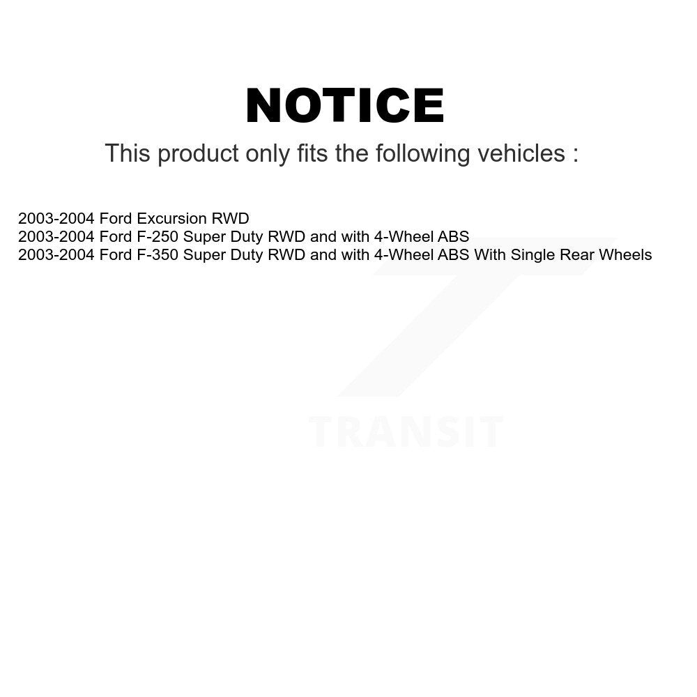 [Avant] Kit d'ensemble disque de frein à disque et moyeu pour 2003-2004 Ford F-250 Super Duty F-350 Excursion K8-100037