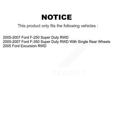 [Avant] Kit d'ensemble disque de frein à disque et moyeu pour Ford F-250 Super Duty F-350 Excursion RWD K8-100039