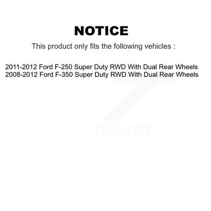 [Avant] Kit d'ensemble disque de frein à disque et moyeu pour Ford F-350 Super Duty F-250 avec Dual Rear Wheels RWD K8-100042