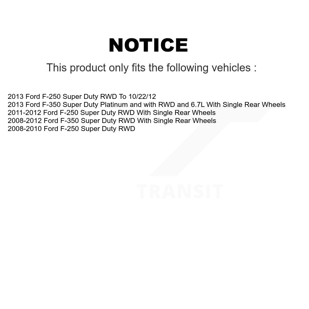 [Avant] Kit d'ensemble disque de frein à disque et moyeu pour Ford F-250 Super Duty F-350 K8-100043