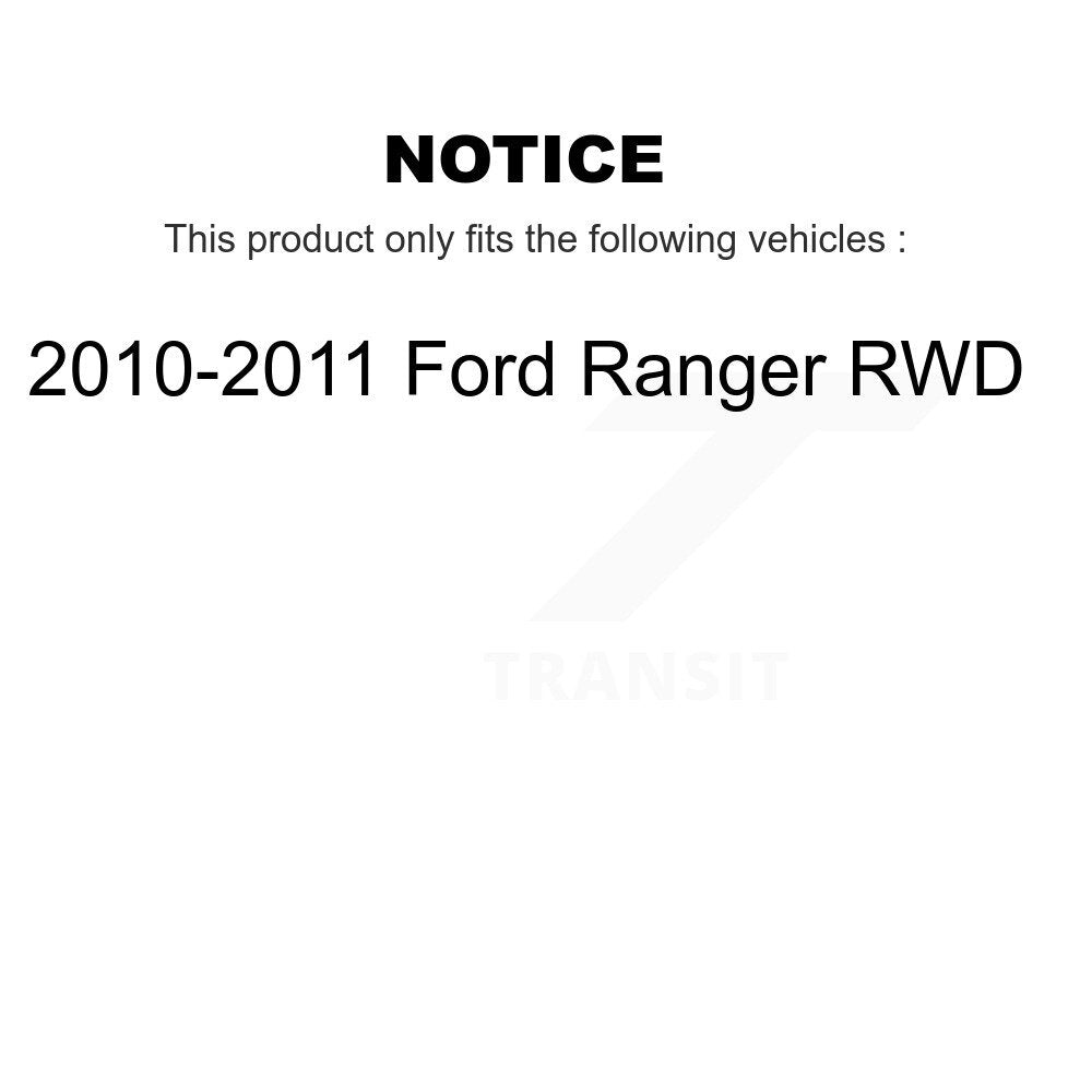 [Avant] Kit d'ensemble disque de frein à disque et moyeu pour 2010-2011 Ford Ranger RWD K8-100045