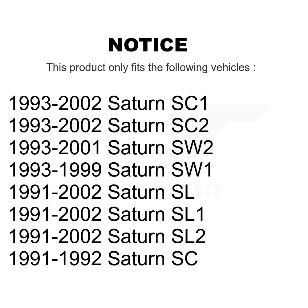 [Avant] Kit de Disque de frein pour Saturn SL2 SL1 SC2 SL SC1 SW2 SW1 SC K8-100060
