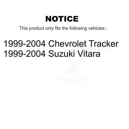 [Avant] Kit de Disque de frein pour 1999-2004 Chevrolet Tracker Suzuki Vitara K8-100071