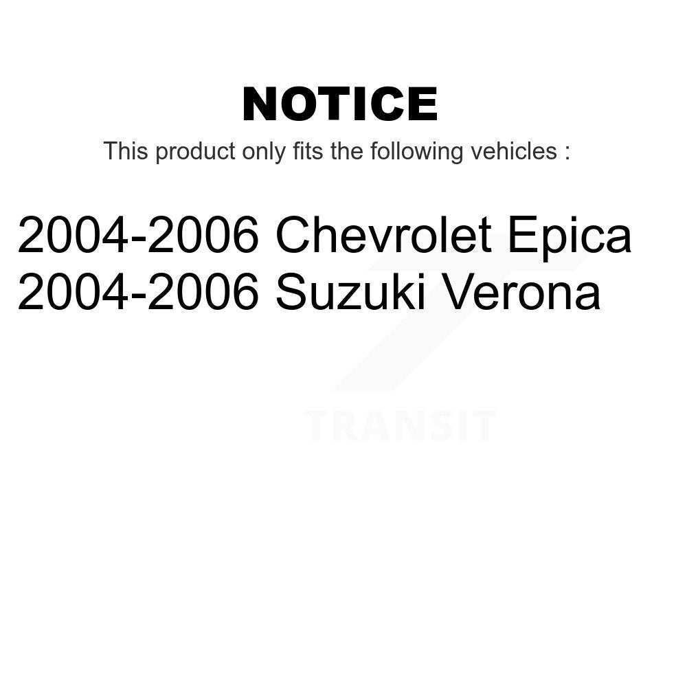 [Avant] Kit de Disque de frein pour 2004-2006 Suzuki Verona Chevrolet Epica K8-100099