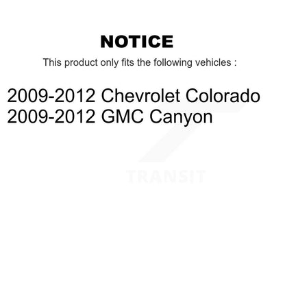[Avant] Kit de Disque de frein pour 2009-2012 Chevrolet Colorado GMC Canyon K8-100108