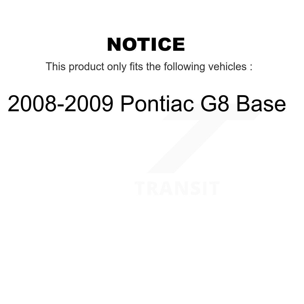 [Avant] Kit de Disque de frein pour 2008-2009 Pontiac G8 Base K8-100110