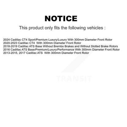 [Avant] Kit de Disque de frein pour Cadillac ATS CT4 K8-100121