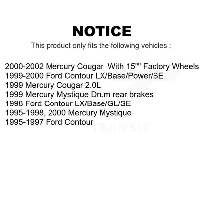 [Avant] Kit de Disque de frein pour Ford Contour Mercury Cougar Mystique K8-100139