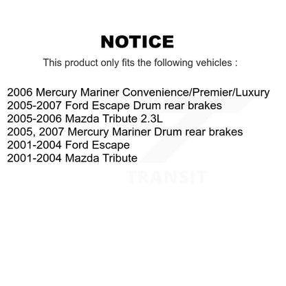 [Avant] Kit de Disque de frein pour Ford Escape Mazda Tribute Mercury Mariner K8-100157